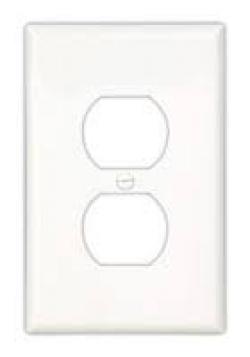 DUPLEX PLATE 1G MID-SIZE IVORY