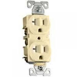 DUPLEX RECEPTACLE 20A IVORY