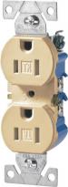 DUPLEX RECEPTACLE 15A IVORY TR