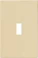 TOGGLE SWITCH PLATE 1G IVORY S/L