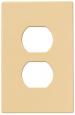 DUPLEX RECEP PLATE 1G IVORY S/L