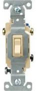 GROUND TOGGLE SWITCH 3-WAY IVORY