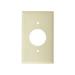 RECEPTACLE PLATE 1 GANG IVORY