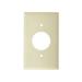 RECEPTACLE PLATE 1 GANG IVORY