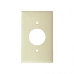 RECEPTACLE PLATE 1 GANG IVORY