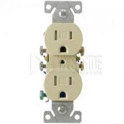 DUPLEX RECEPTACLE TR IVORY