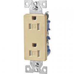 DUPLEX RECEPTACLE 15A TR IVORY