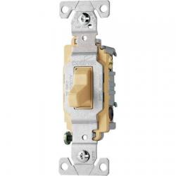 TOGGLE SWITCH COM 15A 3WAY IVORY