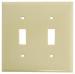 TOGGLE PLATE 2 GANG IVORY