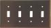 TOGGLE WALL PLATE 4G BROWN