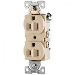 DUPLEX RECEPTACLE 15A COMM IVORY