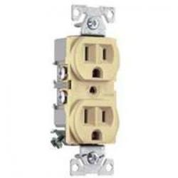 DUPLEX RECEPTACLE 15A COM IVORY