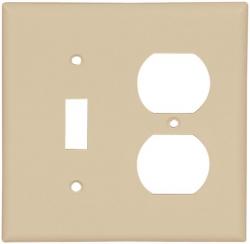 COMBO TOGGLE PLATE 2G IVORY