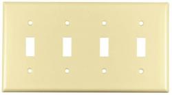 TOGGLE WALL PLATE 4G IVORY