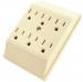 6 OUTLET POWER TAP STRIP IVORY