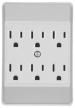 6 OUTLET POWER STRIP TAP WHITE