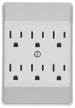 6 OUTLET POWER STRIP TAP WHITE