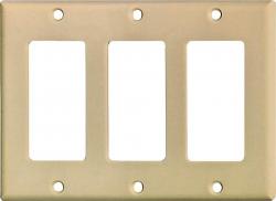 ROCKER WALL PLATE 3G DEC. IVORY