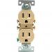 DUPLEX RECEPTACLE 15A SP IVORY