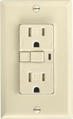 DUPLEX RECEPTACLE GFCI 15A IVORY