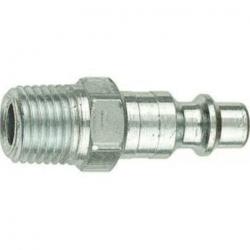 NIPPLE I/M 1/4" X 1/4" MALE 2PK