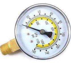 PRESSURE GAUGE 0-160 PSI 1/8"