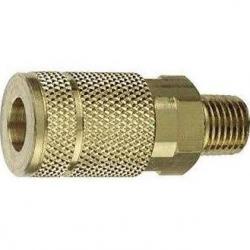 COUPLER T 1/4" X 1/4" MALE