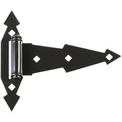 7" ORNAMENTAL T-HINGE  SAT BLACK