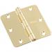 3-1/2" DOOR HINGE PB 1/4" RC