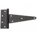 8" EXTRA HEAVY T-HINGE BLACK