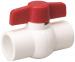 1-1/2" PVC WHITE BALL VALVE