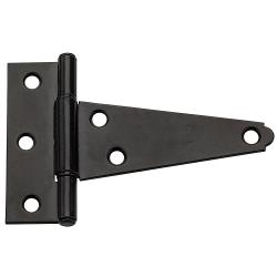 4" EXTRA HEAVY T-HINGE BLACK