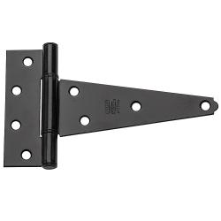 6" EXTRA HEAVY T-HINGE BLACK