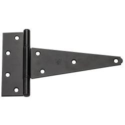 8" EXTRA HEAVY T-HINGE BLACK