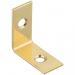 1" x 1/2" CORNER BRACE BRASS