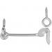 6" SAFETY GATE HOOK ZINC