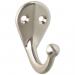 SINGLE CLOTHES HOOK SATIN NICKEL