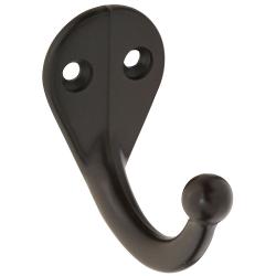 SINGLE CLOTHES HOOK OIL RUBBED B