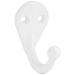 SINGLE CLOTH HOOK WHITE