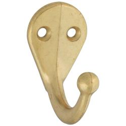 SINGLE CLOTHES HOOK BRASS