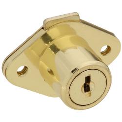 KEYED DRAWER LOCK BRASS