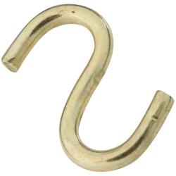 3/4" HEAVY OPEN S HOOK BRASS