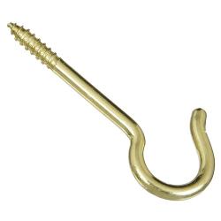 CEILING HOOK SOLID BRASS 8"