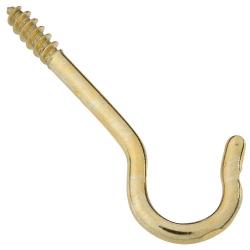 CEILING HOOK SOLID BRASS # 12