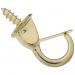 7/8" SAFETY CUP HOOK BRASS