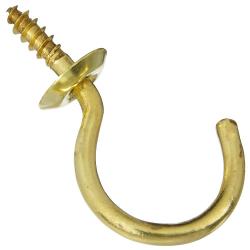 1-1/4" CUP HOOK BRASS