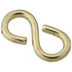 CLOSED S HOOK BRASS #813