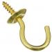 3/4" CUP HOOK BRASS