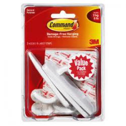 COMMAND LARGE HOOK 3PK