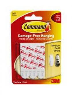 COMMAND MEDIUM MOUNTING STRIP 9P